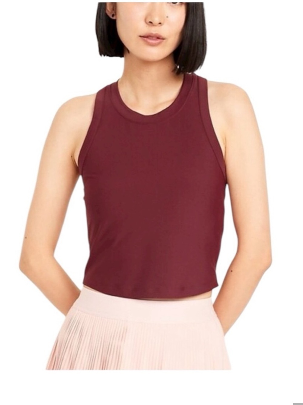 Old Navy Women's Size XSP Powersoft Active Maroon Tank Top NWT